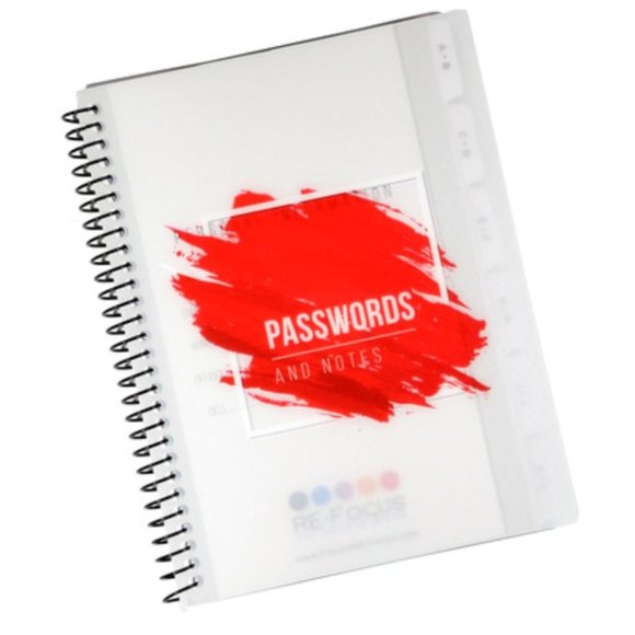 Forget your passwords? Its a time waster! RED MINI PASSWORD BOOK! So awesome! - Picture 3 of 9